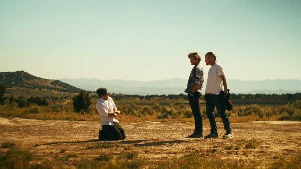 Untitled Dan, Boss, and Henchman in the desert - from Last Reckoning, an indie crime thriller movie