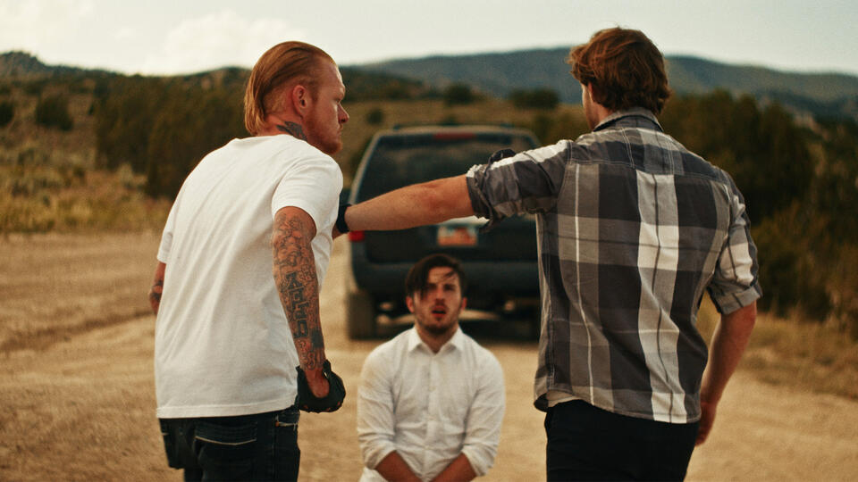 Untitled Henchman, Dan, and Boss in the desert - from Last Reckoning, an indie crime thriller movie