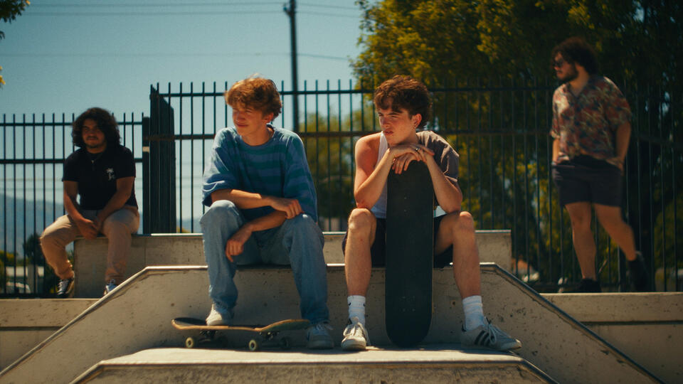 Untitled Kids at the skatepark - from Last Reckoning, an indie crime thriller movie